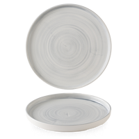 Talerz z wysokim rantem, Ø305 mm, szary | CHURCHILL, Stonecast Canvas Grey