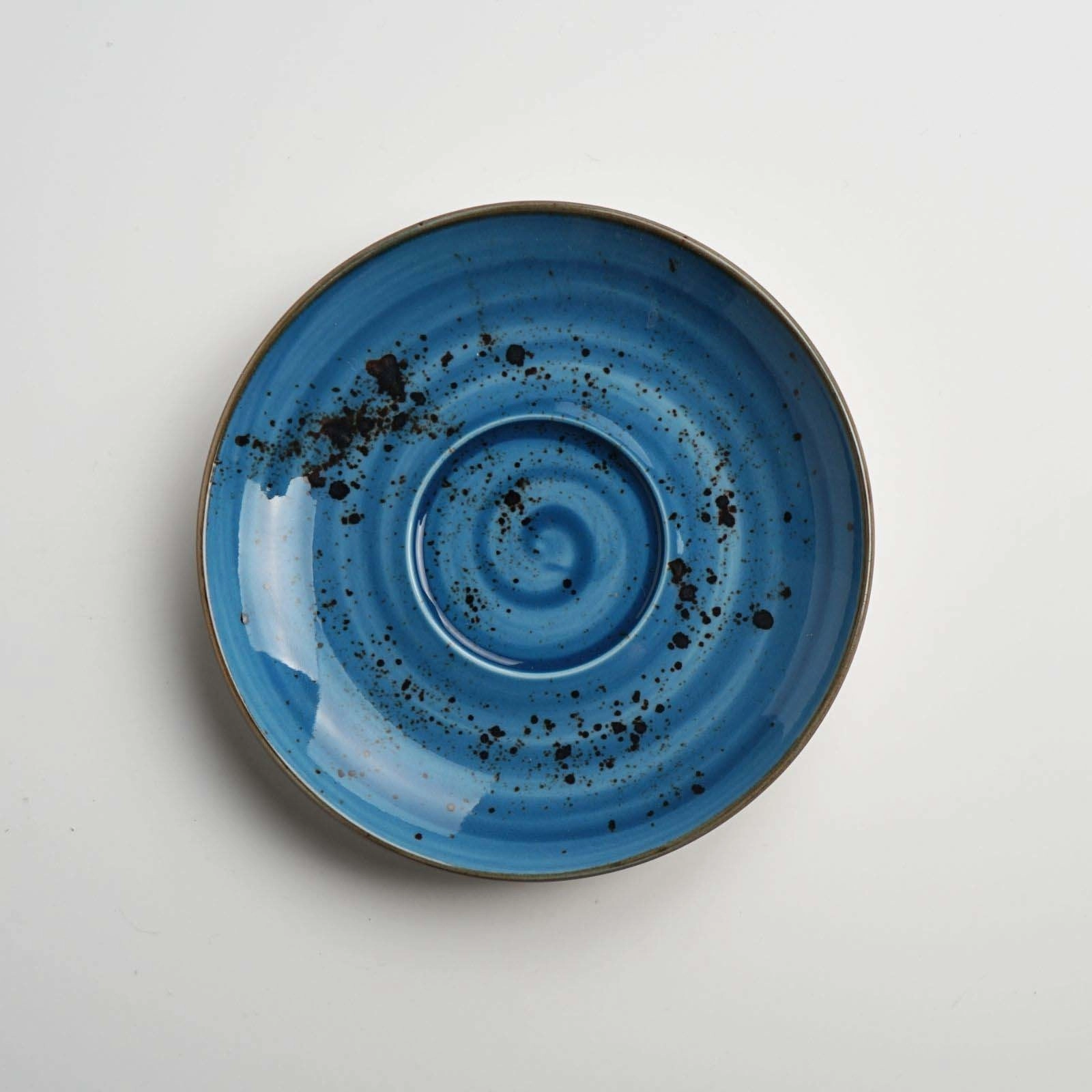 Spodek do cappuccino, Ø160 mm, niebieski | FINE DINE, Iris