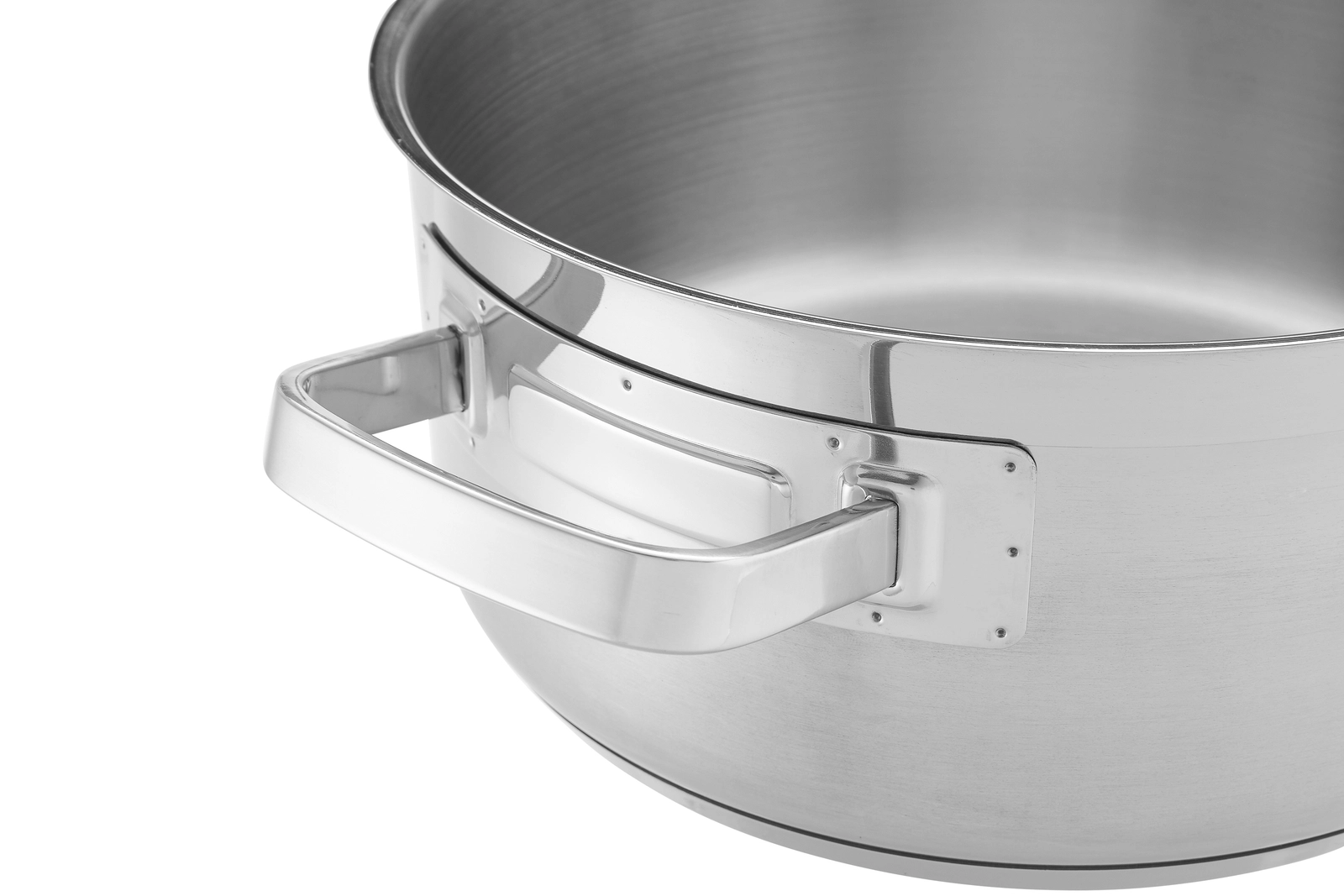 Rondel 5 l o średnicy 240 mm ze stali nierdzewnej z pokrywką | TECHNICA, Platinum Line