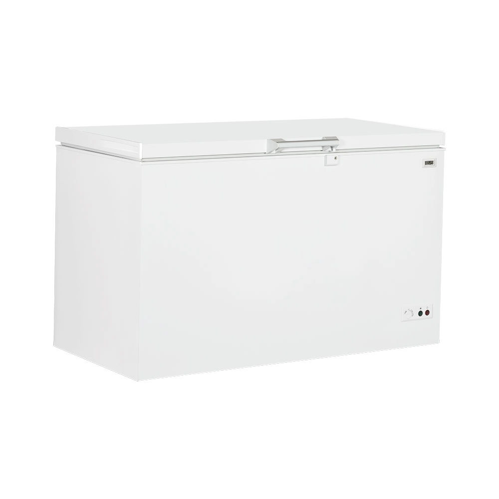 Zamrażarka skrzyniowa malowana proszkowo, 395 l, pokrywa z zamkiem, 1316x743x840 mm | STALGAST, 883402