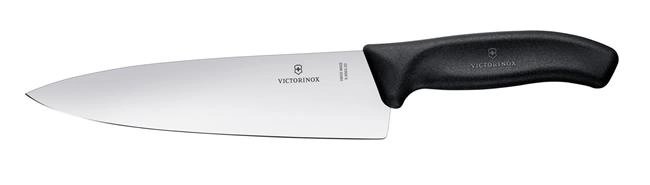 Nóż do siekania, czarny, 200 mm | VICTORINOX, 6.8063.20B