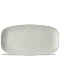 Talerz podłużny, 360×190 mm, szary | CHURCHILL, Delta Grey