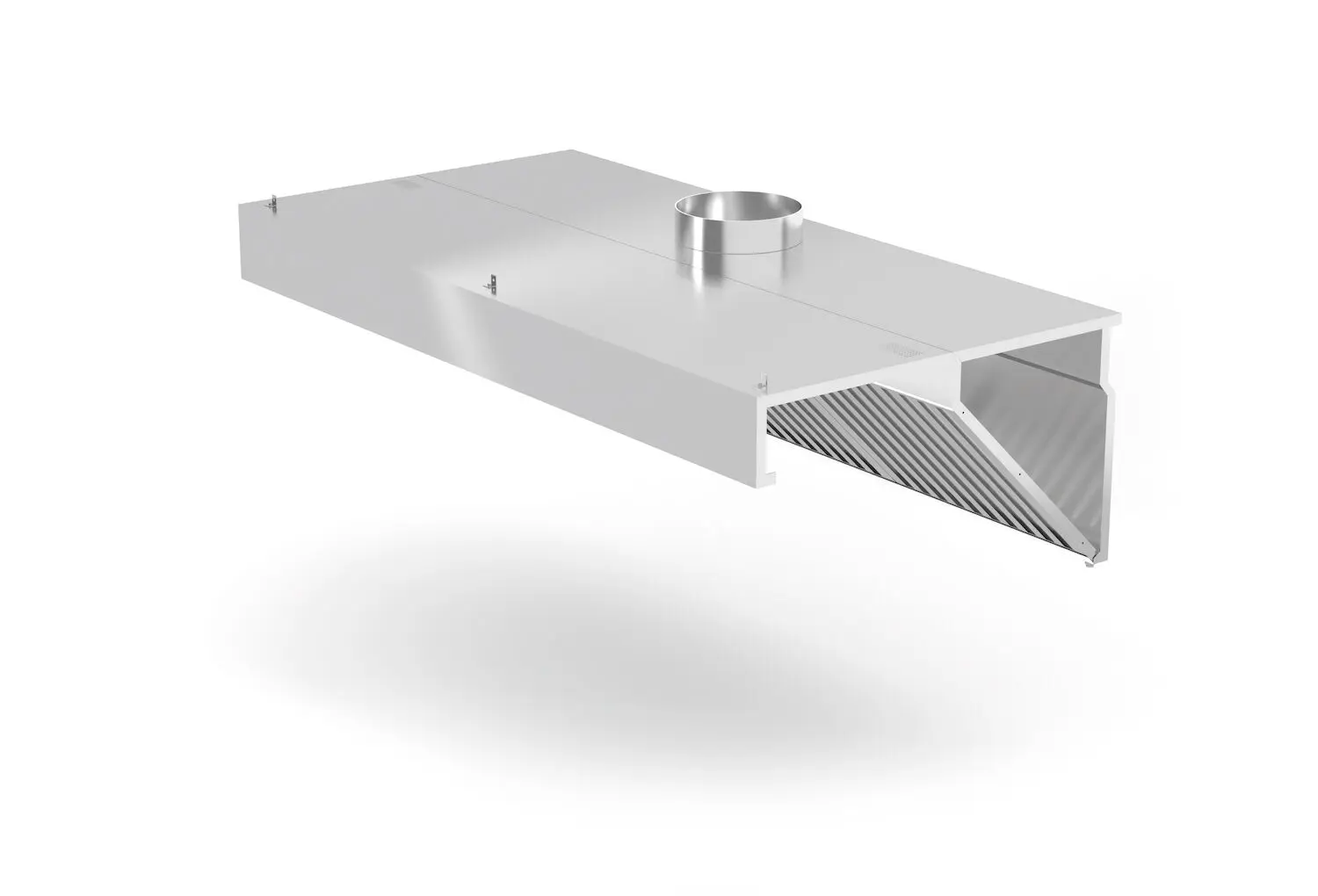 Okap przyścienny skośny z oświetleniem LED, 1000x700x450 mm | HENDI, Profi Line