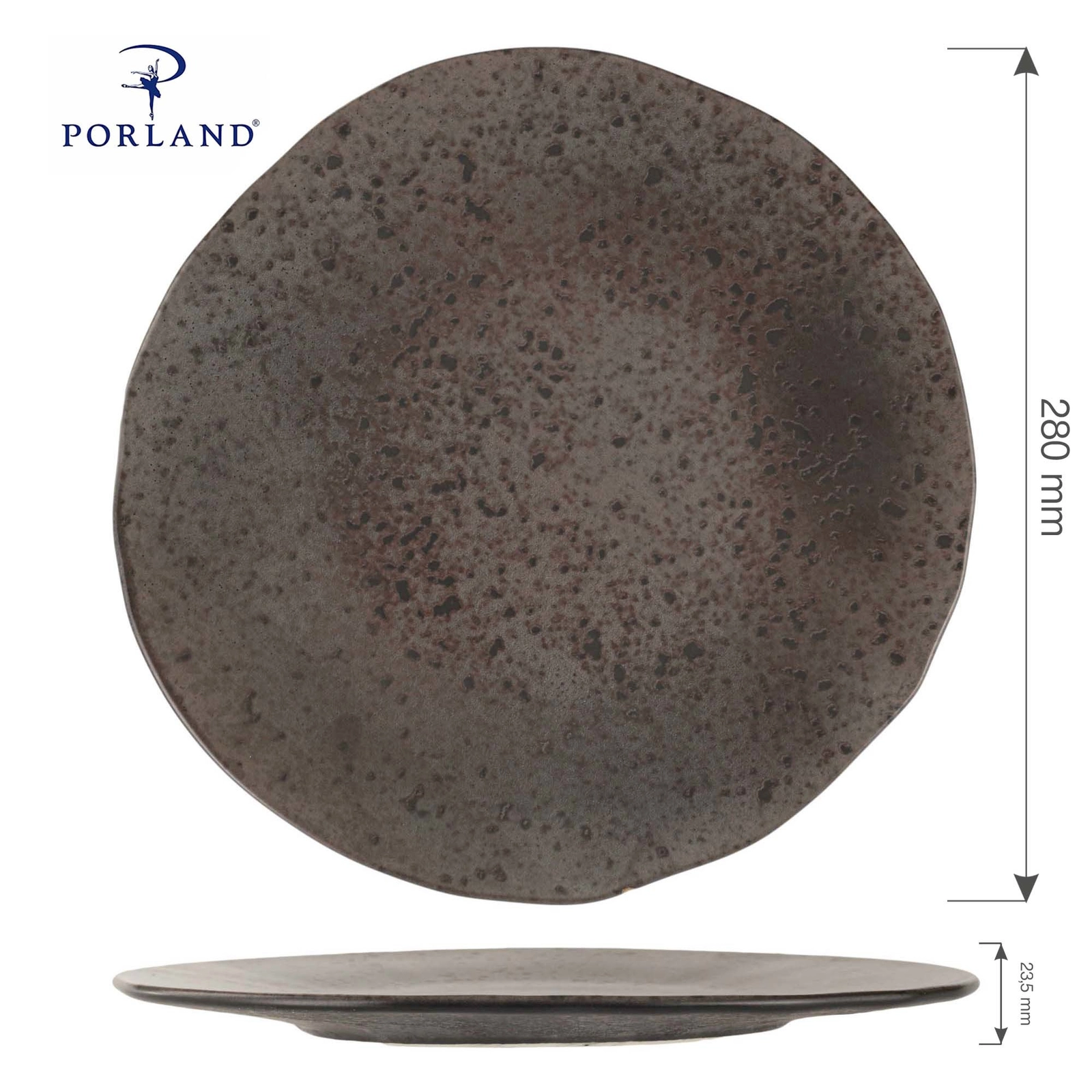 Talerz płytki, Ø288 mm | PORLAND, Ironstone