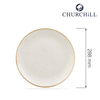 Talerz płytki, Ø288 mm | CHURCHILL, Stonecast Barley White