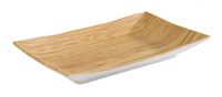 Taca melaminowa 245×155×30 mm, brązowa | APS, Bamboo