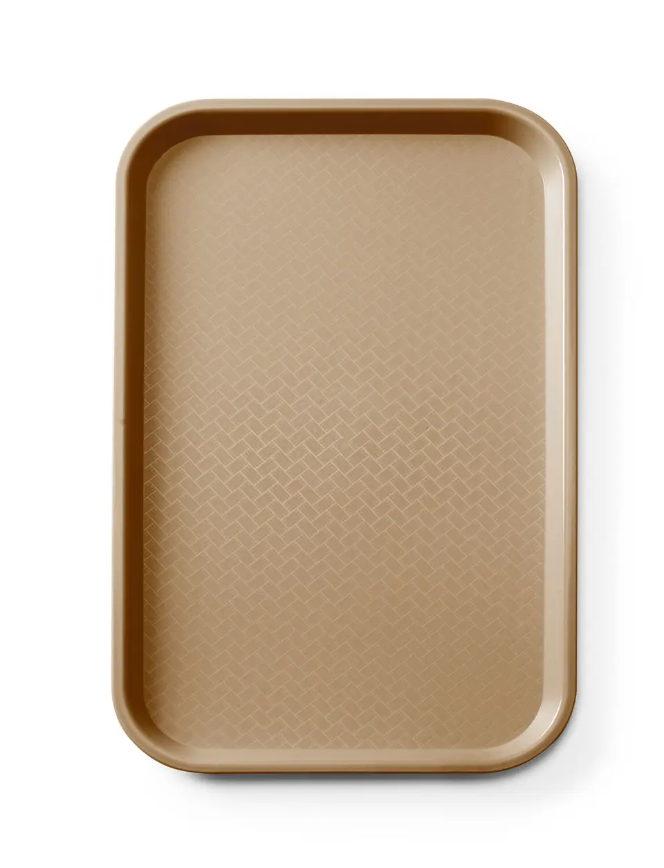Taca Fast Food GN 1/1 530x325 mm z polipropylenu, brązowa | AMERBOX, 878583