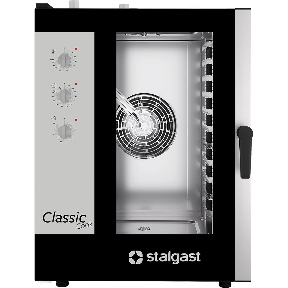 Piec konwekcyjno-parowy 11xGN 1/1, manualny, gazowy, 20 kW, 790x960x1120 mm | STALGAST, ClassicCook