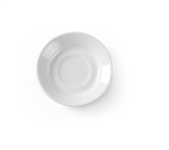 Spodek do filiżanki 770900,z białej porcelany, ⌀90 mm | HENDI, Optima