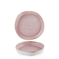 Talerz organiczny z wysokim rantem Ø200 mm, różowy | CHURCHILL, Stonecast Petal Pink