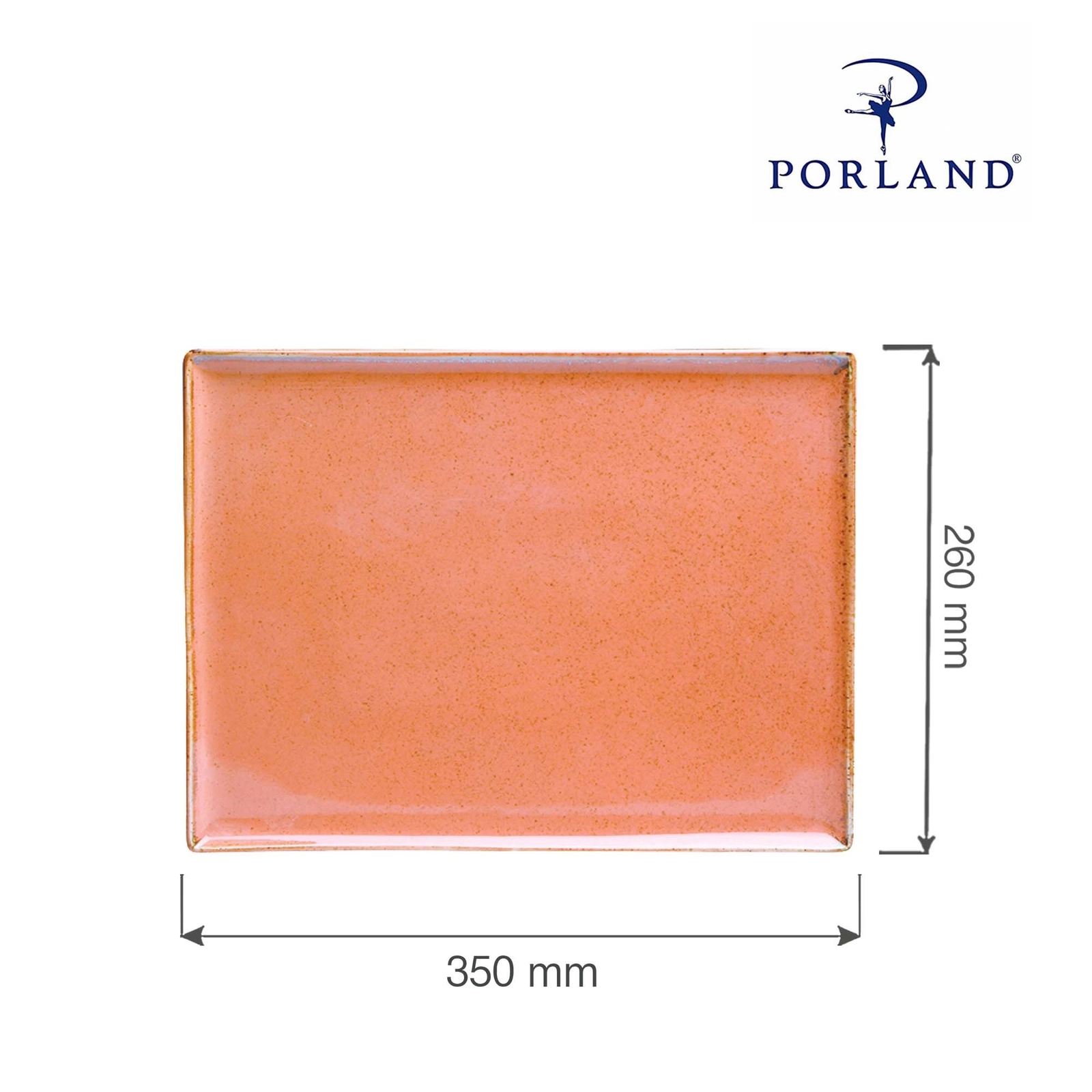 Taca prostokątna, 350×260 mm | PORLAND, Seasons Amber