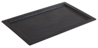 Taca z melaminy GN 1/1 530x325 mm, czarna | APS, Slate
