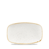 Talerz podłużny szefa kuchni, 200×120 mm | CHURCHILL, Stonecast Barley White