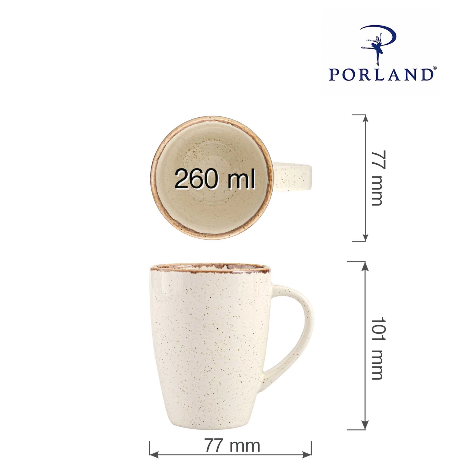 Kubek, 260 ml | PORLAND, Seasons Sand