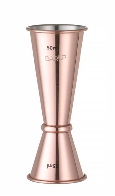 Miarka barmańska Jigger 30/50 ml, miedziana, ⌀45x114 mm | BARUP, 593332