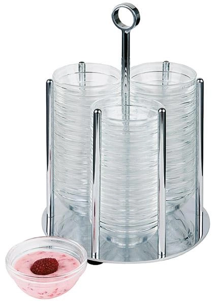 Dyspenser do 36 miseczek Ø60 mm, stand bez pojemników | APS, Mini