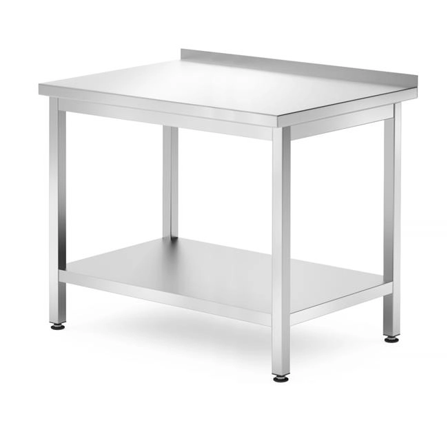 Stół przyścienny z półką – skręcany, 1000x700x850 mm | HENDI, Kitchen Line
