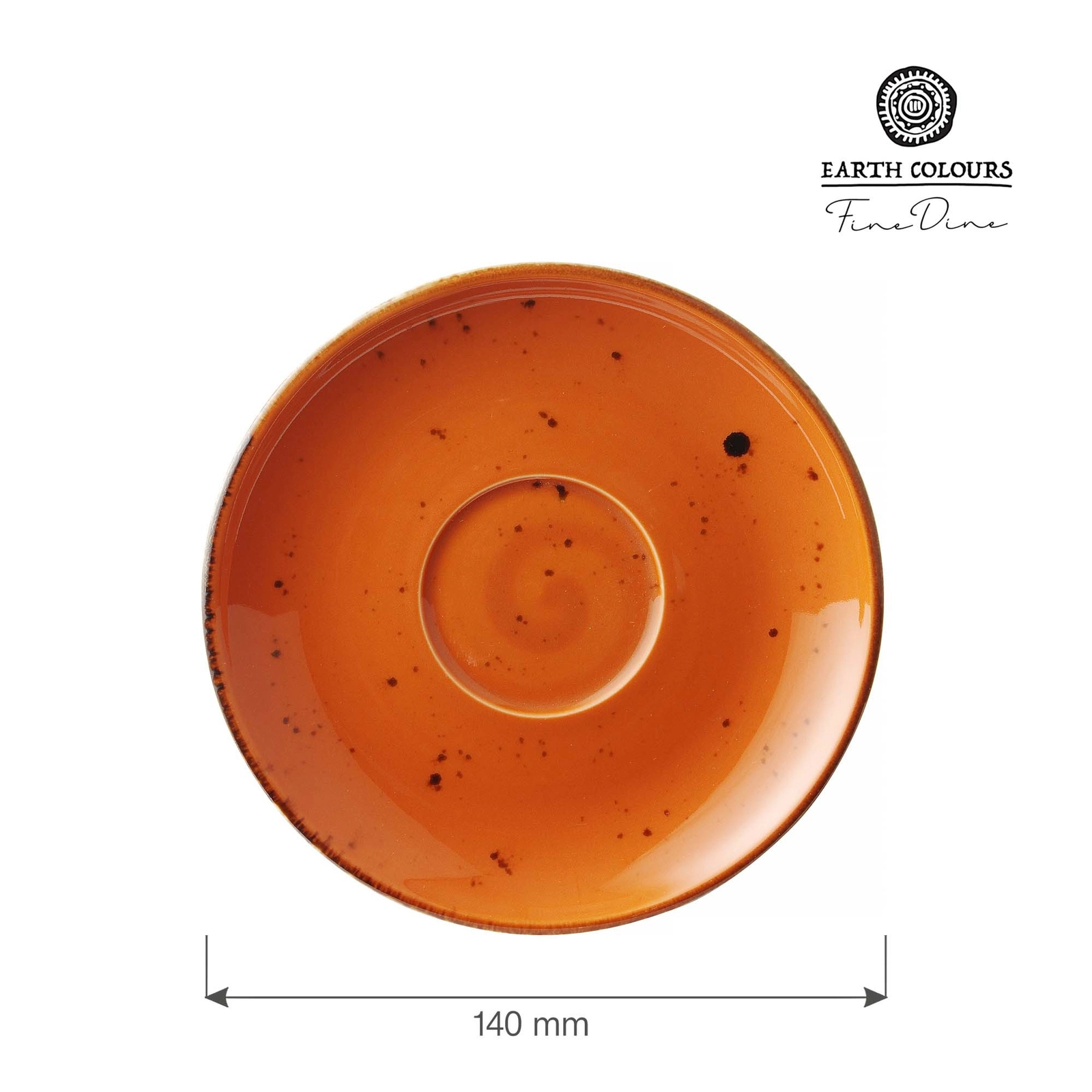 Spodek, Ø140 mm, pomarańczowy | FINE DINE, Dahlia