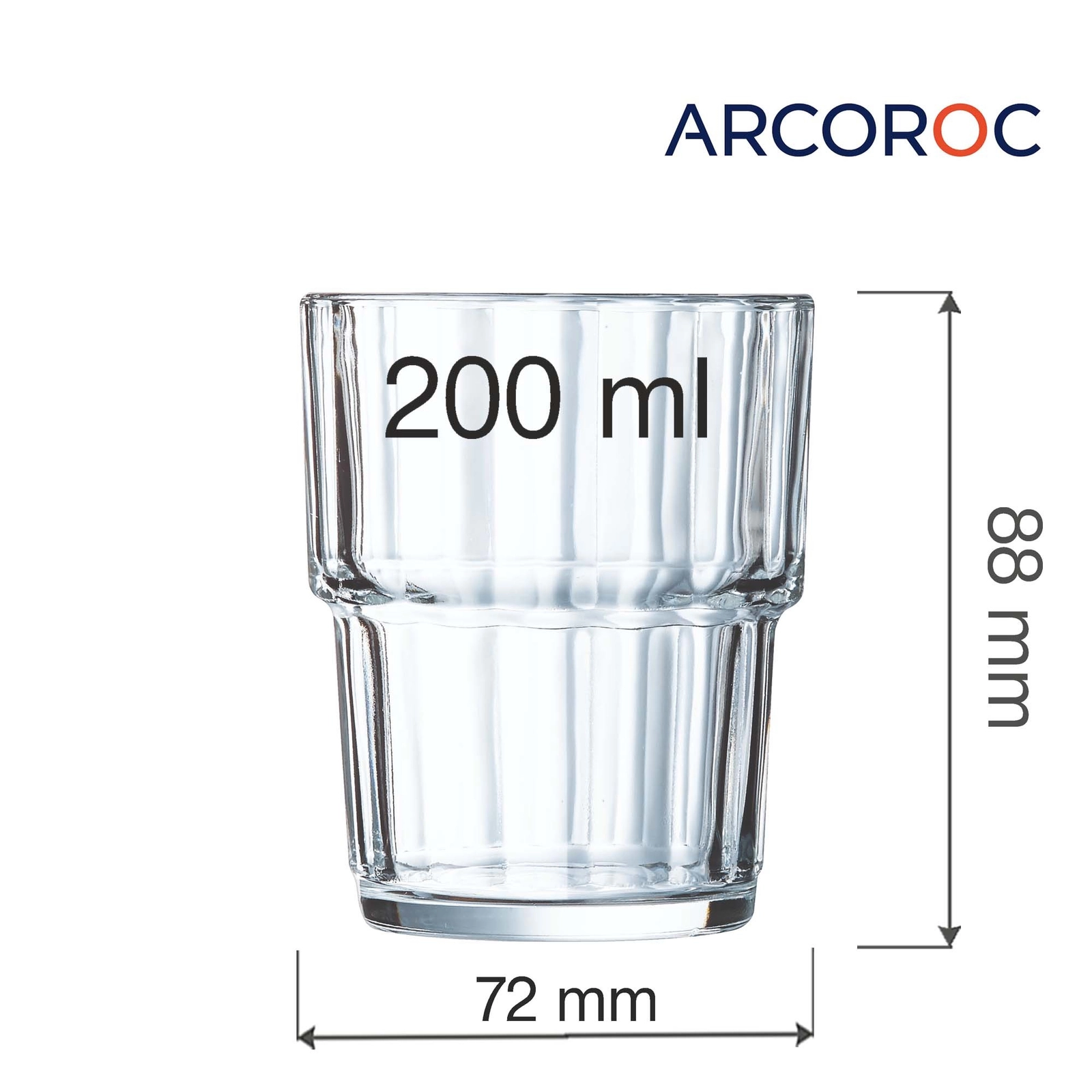Szklanka niska, 200 ml | ARCOROC, Norvege