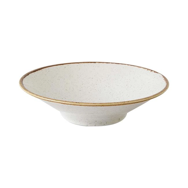 Talerz głęboki z porcelany, kremowy | FINE DINE, Sand