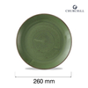 Talerz płytki Ø260 mm, zielony | CHURCHILL, Stonecast Sorrel Green