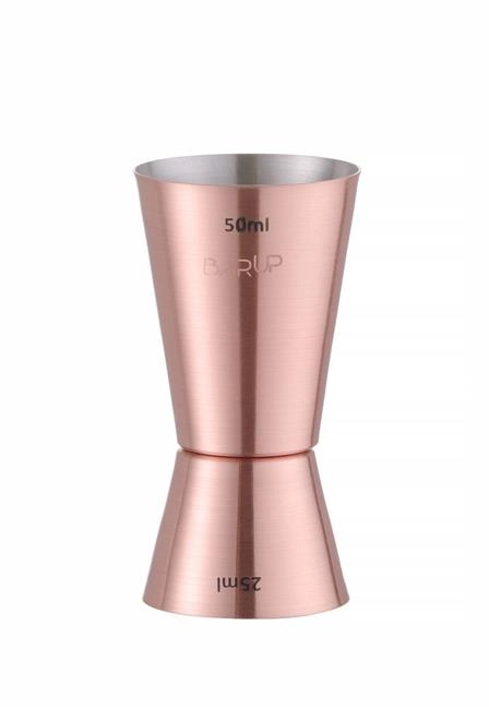 Jigger – miarka barmańska 25/50 ml, miedziany, ⌀42x86 mm | BARUP, 596548
