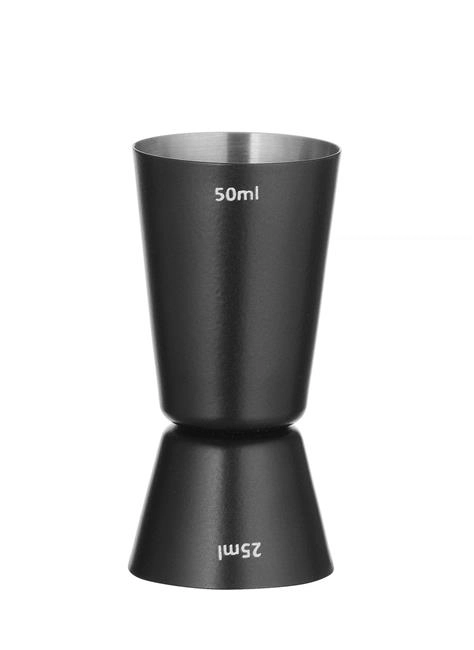 Jigger – miarka barmańska 25/50 ml, czarny, ⌀45x86 mm | BARUP, 596647