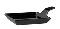 Półmisek kwadratowy z uchwytem 95x95x35 mm, czarny | APS, Flying Buffet
