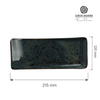 Talerz serwingowy, 215x120 mm, szary | FINE DINE, Arando