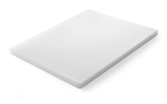 Deska do krojenia uniwersalna, 500x350x18 mm, biała | HENDI, 826386