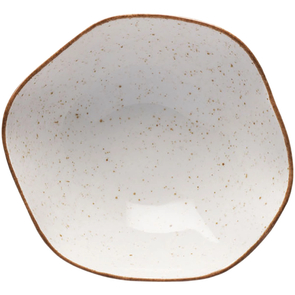 Salaterka z porcelany Ø220 mm, beżowa | LUBIANA, Stone Age