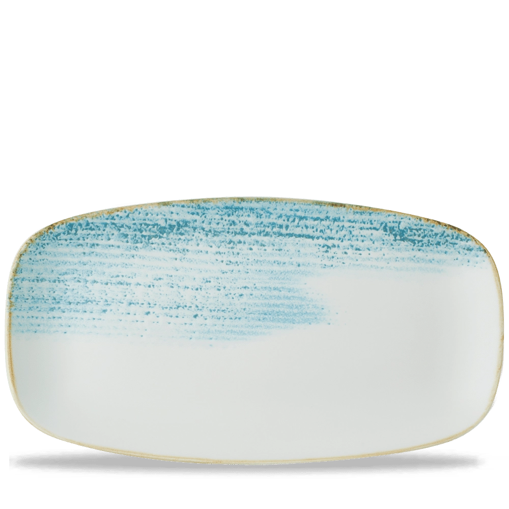 Talerz prostokątny Homespun Accents Aquamarine, 298x153 mm | CHURCHILL, HOMESPUN ACCENTS AQUAMARINE