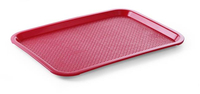 Taca Fast Food 305x415 mm z polipropylenu, czerwona | HENDI, 878910