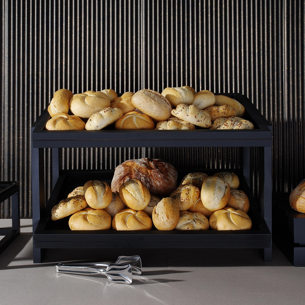 Stojak 2-poziomowy, 574×323×441 mm, czarny | FINE DINE, Madeira Black