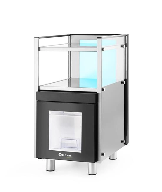 Lodówka na mleko z podgrzewaczem do filiżanek, 3,5 l, 230 V, 0,168 kW, 313x442x613 mm | HENDI, 209080