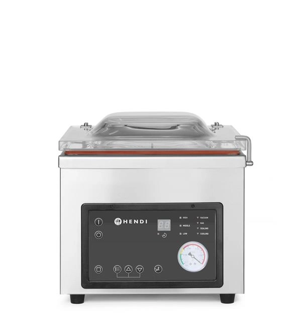 Pakowarka próżniowa – komorowa, 230 V, 0,37 kW, 330x480x360 mm | HENDI, Profi Line