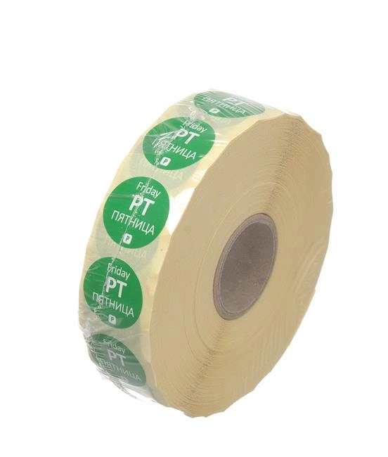 Etykiety Food Safety – jednorazowe, Piątek, 2000 szt., ⌀19 mm | HENDI, 850046