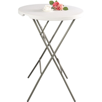 Stół cateringowy barowy składany okrągły Ø800x1100 mm | STALGAST, Fiesta