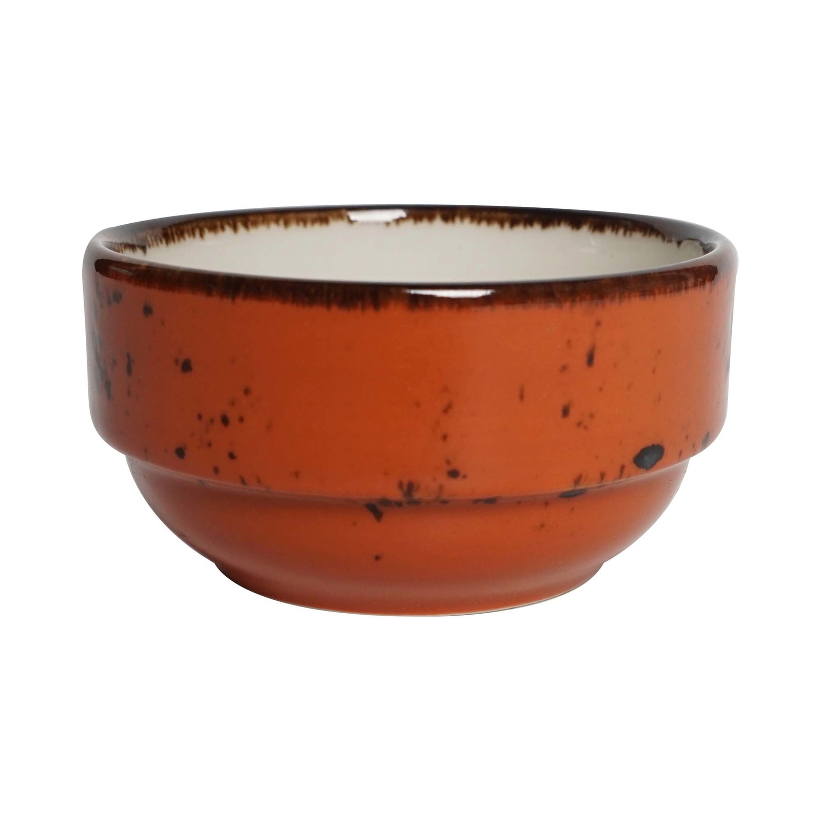 Miska sztaplowana, Ø120 mm, 400 ml, pomarańczowa | FINE DINE, Dahlia