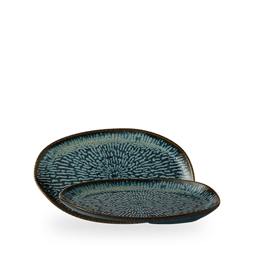 Półmisek podłużny, 260×150 mm | CHURCHILL, Cascade Sapphire Blue