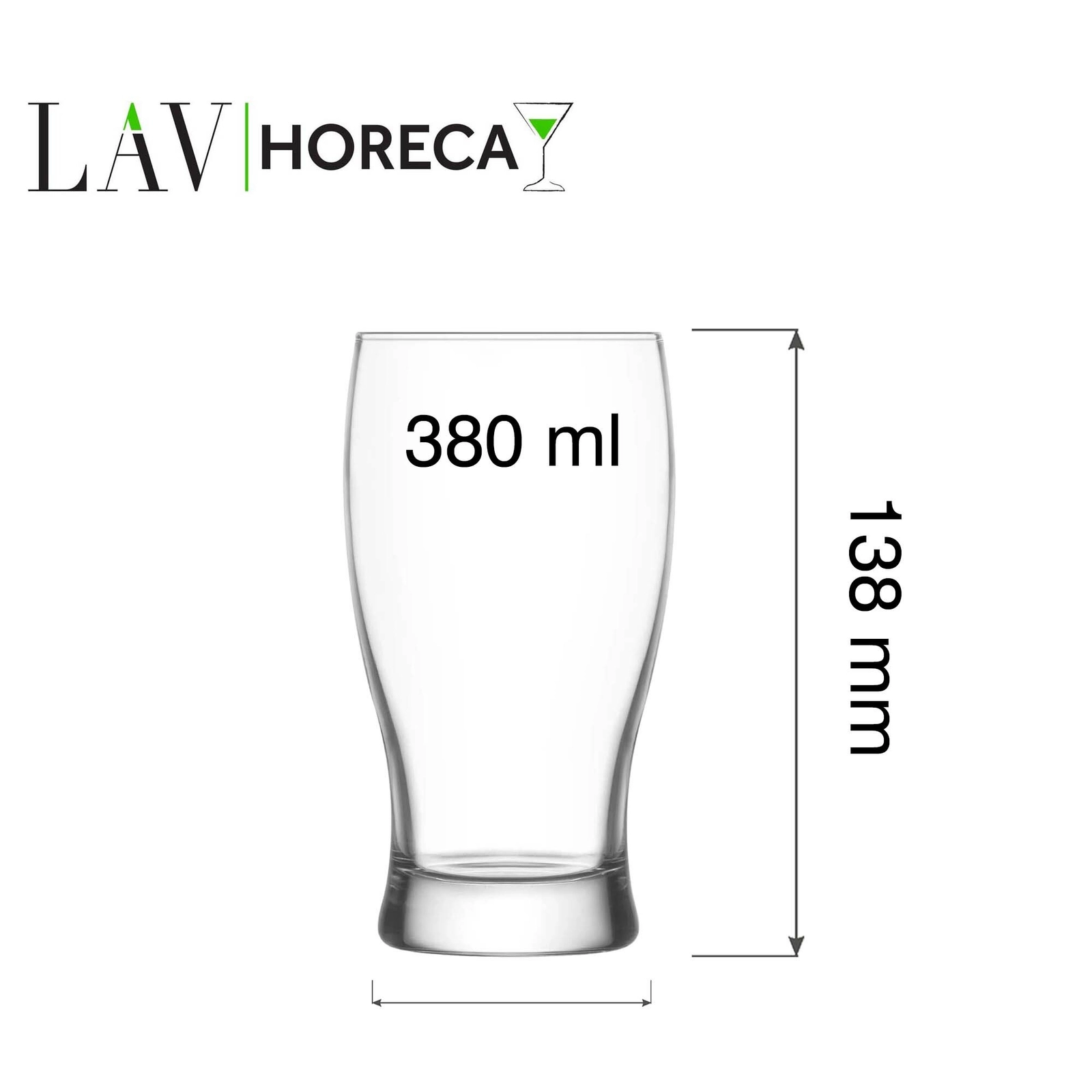 Szklanka do piwa, 380 ml | LAV, Bristol