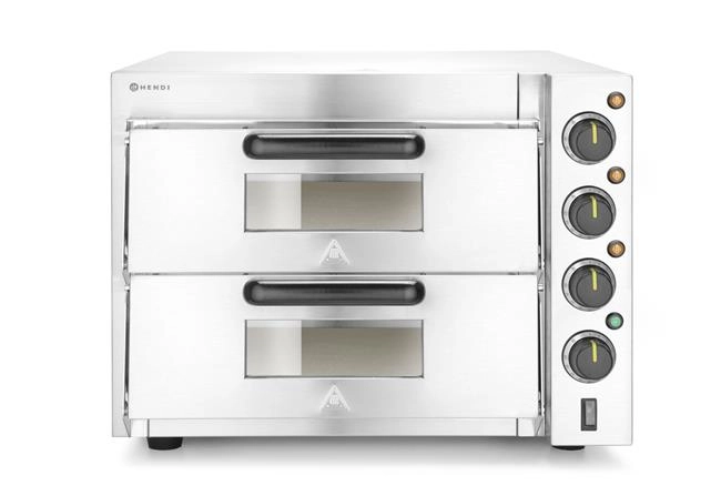Piecyk do pizzy 2-komorowy, 3 kW, 580×560×435 mm | HENDI, 220283