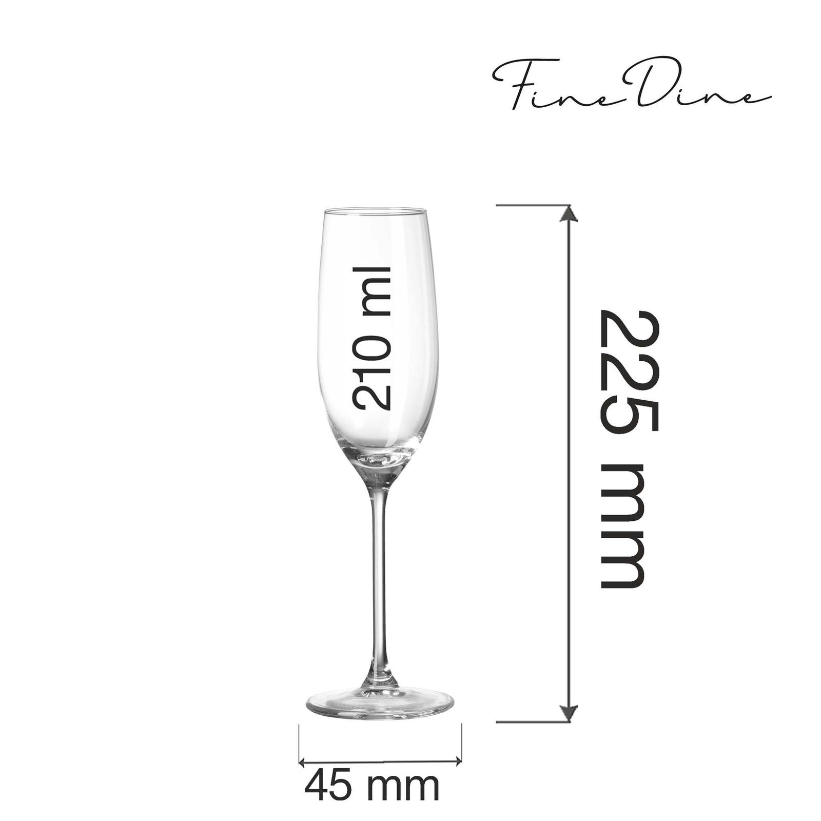 Kieliszek do szampana, 210 ml | FINE DINE, Cantare