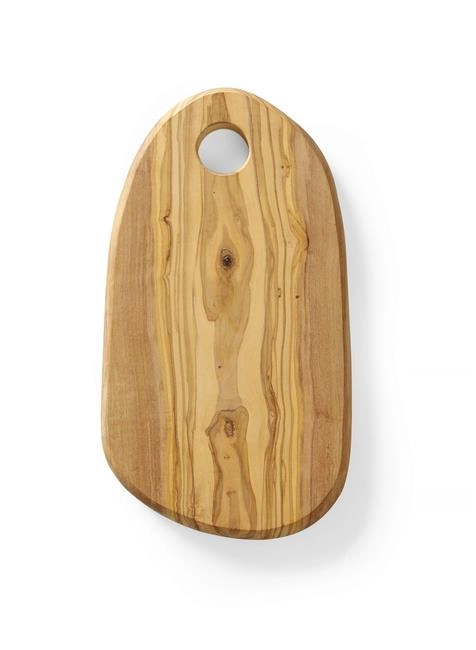 Deska do serwowania z drewna oliwnego z otworem, 250x165x18 mm | HENDI, 505229