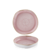 Talerz organiczny z wysokim rantem Ø200 mm, różowy | CHURCHILL, Stonecast Petal Pink