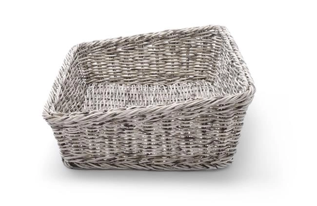 Kosz skośny prostokątny, 400x300x120 mm, jasnoszary | HENDI, 426661