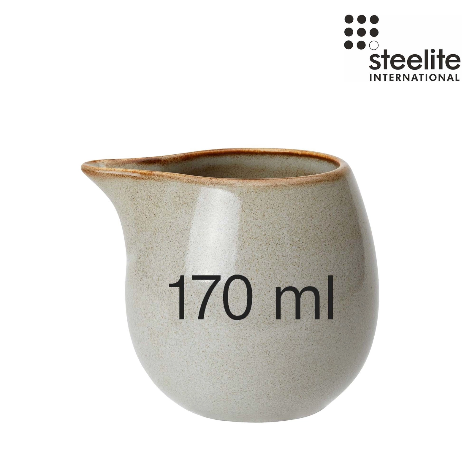 Mlecznik, 170 ml, szary | STEELITE, Potter’s Collection Pier