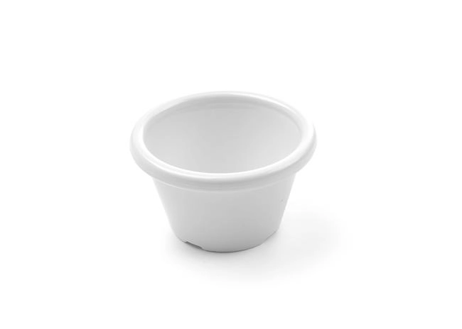 Miseczka ramekin z tworzywa, kość słoniowa, 45 ml, ø60x35 mm, zestaw 12 szt. | HENDI, 565612