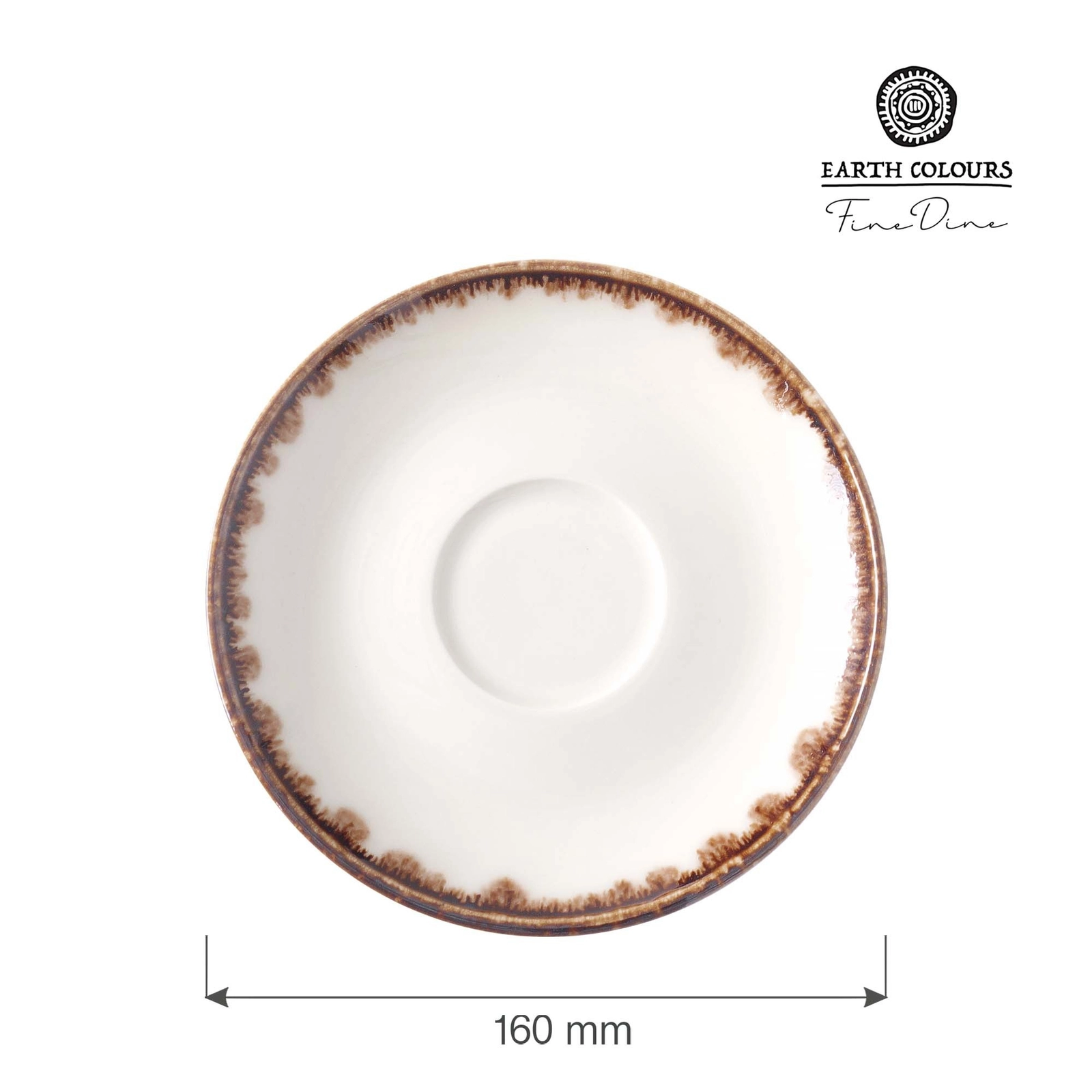 Spodek do filiżanki, Ø160 mm, pomarańczowy | FINE DINE, Vanilla