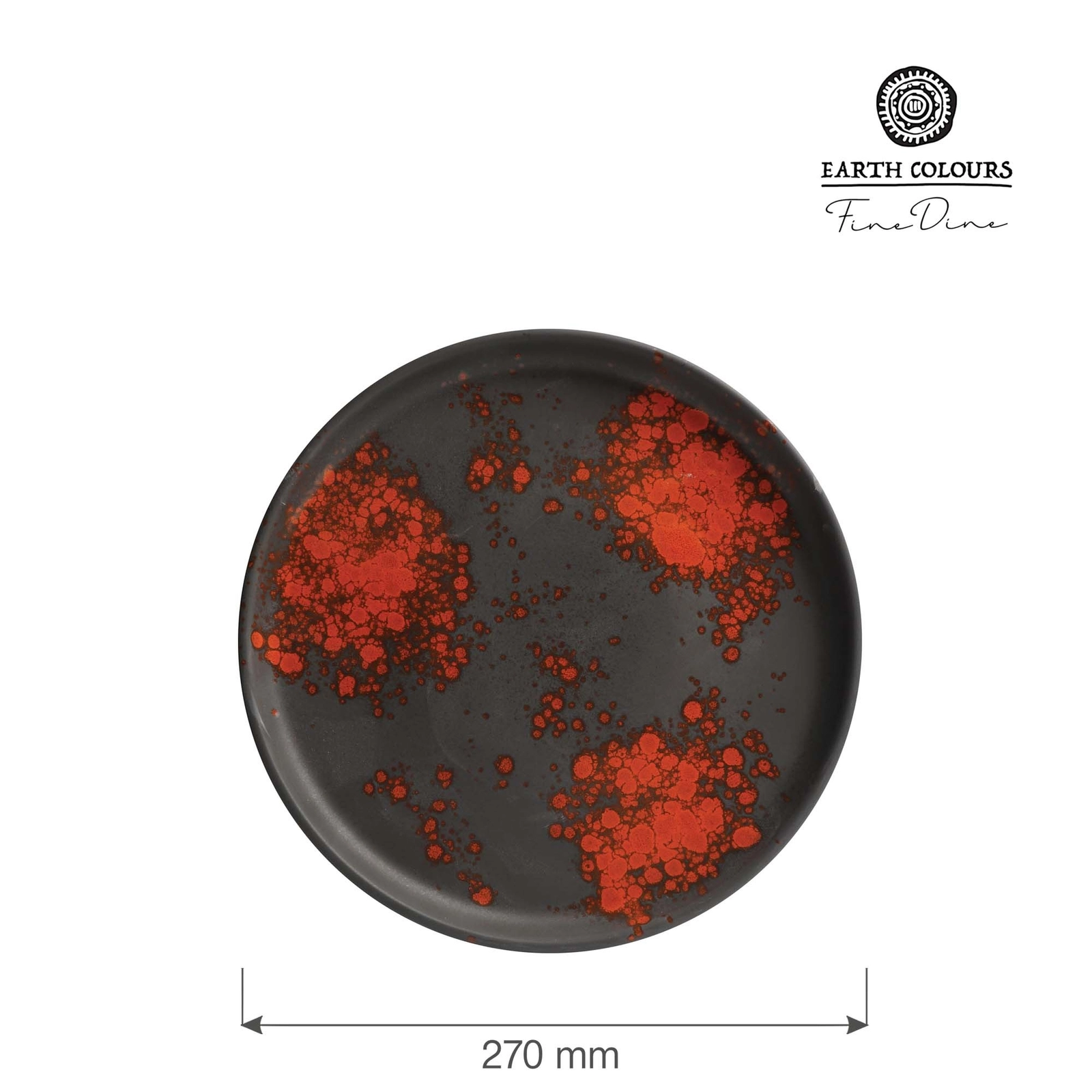 Talerz z wysokim rantem, Ø270 mm, czarny | FINE DINE, Bloom